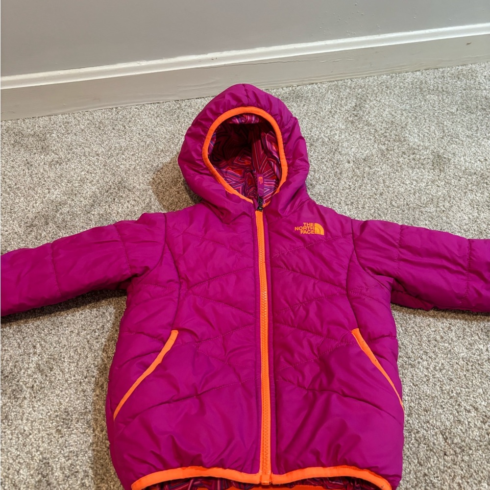 Toddler North Face reversible puffer jacket